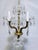 This is a Spanish style chandelier with ornate brass frame and vintage almond shaped crystals. It has 5 arms that each use...