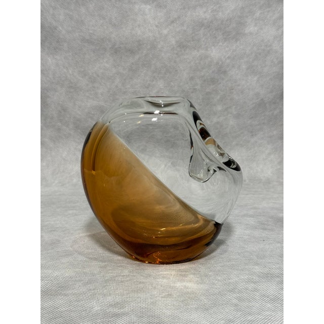 Glass Skrdlovice Art Glass Vase by Karel Wünsch, 1976 For Sale - Image 7 of 7