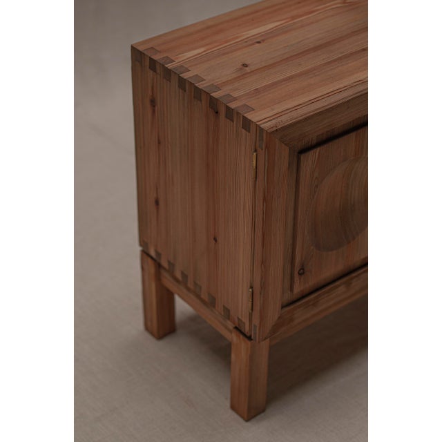 Beige Brutalist Two-Door Sideboard, 1970s For Sale - Image 8 of 12