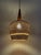 Brown Mid-Century Modern Pendant Lamp in Rattan and Wood, 1960s For Sale - Image 8 of 10