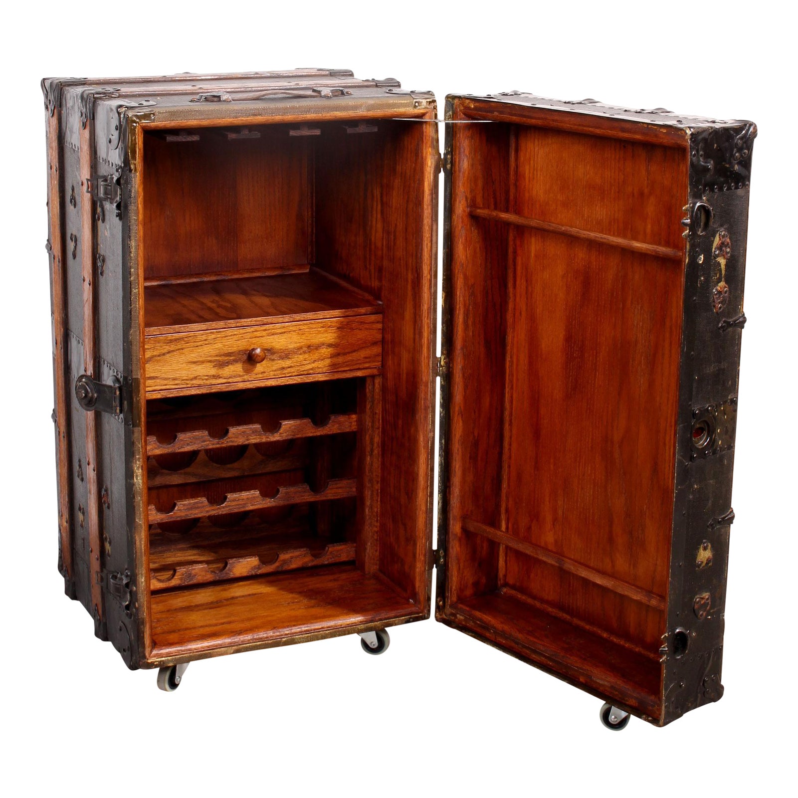 Vintage Steamer Trunk Wine Bar Chairish