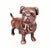 Antique Copper Finish Metal Pug Dog Sculpture For Sale - Image 6 of 10