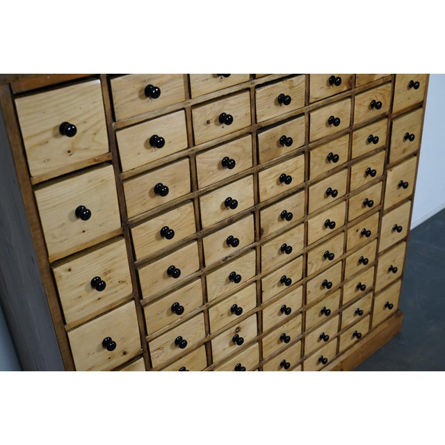 Vintage Dutch Pine Apothecary Cabinet, 1950s For Sale - Image 6 of 10