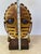 Vintage Christian Luis Gómez Chile Brass & Copper Mask Sculpture, Lapis Lazuli For Sale - Image 9 of 11