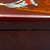 Vintage Vietnamese Lacquered Jewelry Box 1960s–1970s Brown Lacquer Mother of Pearl Inlay For Sale - Image 10 of 11