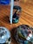 Vintage Trio of Dark Blue and Green Glass Paperweights For Sale In Atlanta - Image 6 of 12