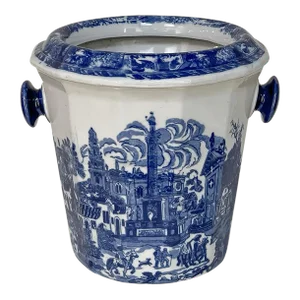 Vintage Flow Blue Ironstone Fruit Chiller by Victoria Ware