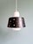 1960s Vintage Scandinavian Pendant Lights in White Opaline and Black Lacquered Metal, 1960, Set of 2 For Sale - Image 5 of 17