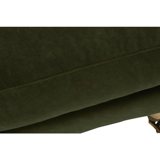 Not Yet Made - Made To Order Greta Ottoman, Emerald Velvet For Sale - Image 5 of 8