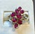 Natural Oval Ruby and Diamond 14 Karat Yellow Gold Cocktail Ring Size 7 For Sale - Image 18 of 18