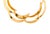 1990s Herve Van Der Straeten Choker Collar Necklace Scalloped Edges 24k Gold Plated For Sale - Image 4 of 10