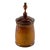 Large Vintage Hand Turnrd Solid Wood Tobacco Urn For Sale