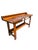 Industrial Mid-20th Century Industrial Solid Wood Carpenter's Workbench Console Table For Sale - Image 3 of 18