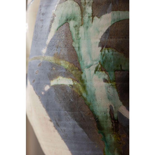 Monumental Abstract Sculptural Studio Ceramic Vessel, 27" For Sale - Image 15 of 15