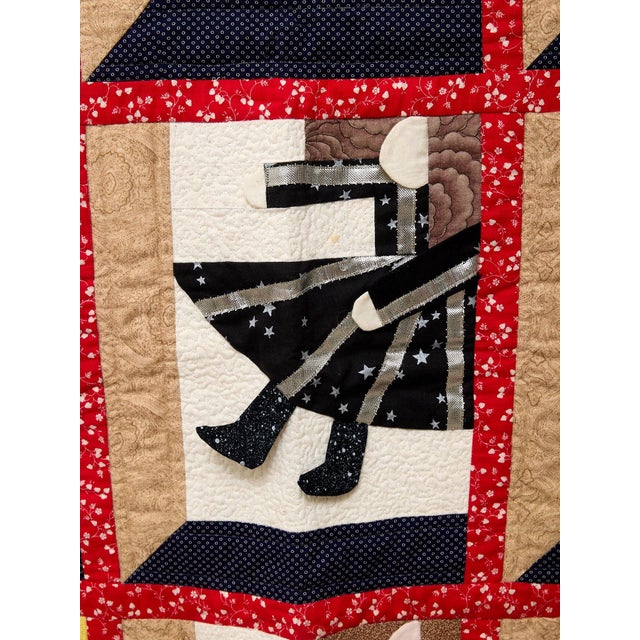 Girl Art Quilt Patchwork For Sale In Los Angeles - Image 6 of 10