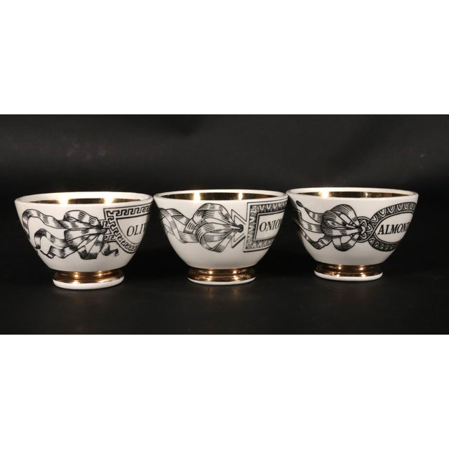 Complete Set of Six Ceramic "Stuzzichini" Barware Appetizer Bowls For Sale - Image 13 of 15