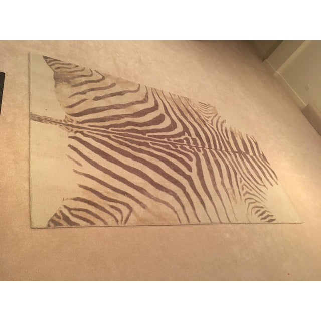 Printed Zebra Rug 5" x 8" Chairish