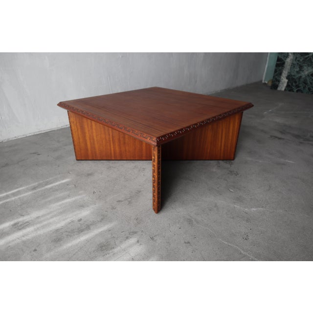 1950s Frank Lloyd Wright Taliesin Coffee Table for Henredon For Sale - Image 5 of 11