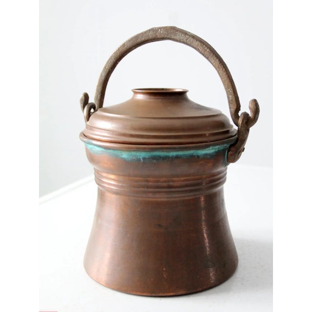 Antique Copper Fire Bucket For Sale - Image 10 of 12