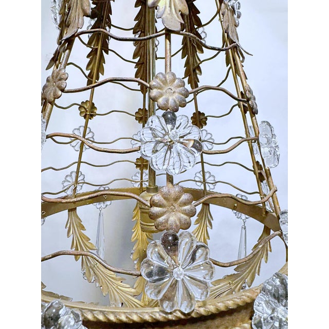 1920s Antique 19th-Century French Bird-Cage Empire Chandelier. For Sale - Image 5 of 10