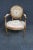 French Louis XVI Style Walnut Needlepoint Arm Chair For Sale - Image 3 of 8