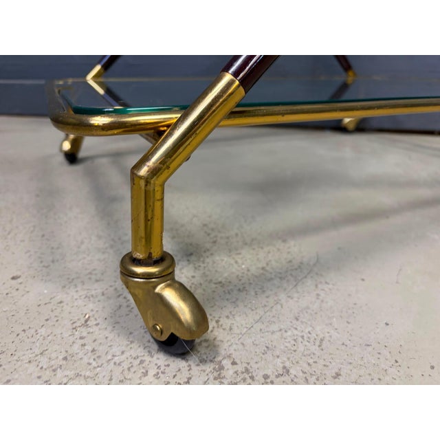 Metal Vintage Italian Serving Trolley by Cesare Lacca, 1950s For Sale - Image 7 of 12