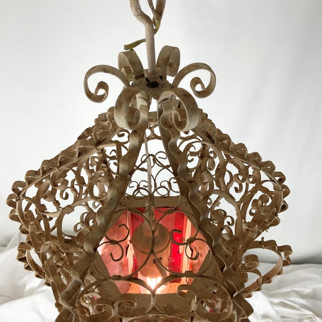 1930s 1930s Italiam Filagree Lantern For Sale - Image 5 of 8