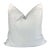 100% Belgium Linen Oyster White Pillow Cover With Insert For Sale