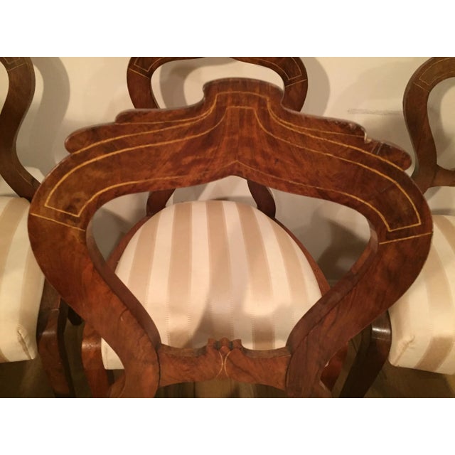 Early 19th Century Antique Austrian Biedermeier Salon Chairs - Pair For Sale - Image 5 of 6