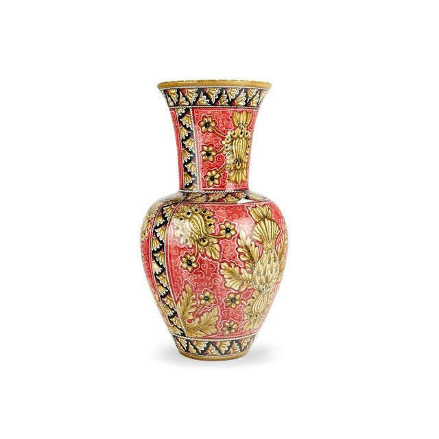 Oriental Flowers Heritage Vase by Deblona For Sale - Image 9 of 17