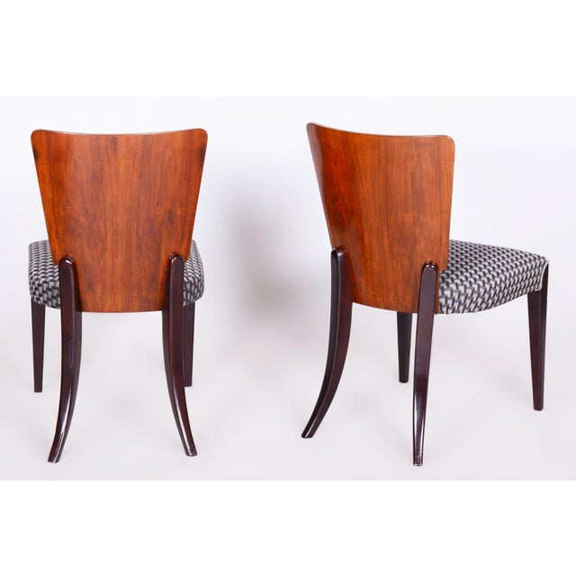 Art Deco Chairs in Beech attributed to Jindřich Halabala for Up Závody, Czechia, 1930s, Set of 4 For Sale - Image 10 of 12