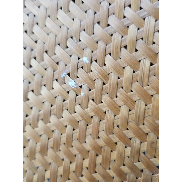 Mid 20th Century Handwoven Bamboo Wicker Rug Beater For Sale - Image 10 of 16