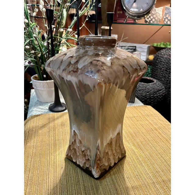1980s Art Nouveau Style Drip Glazed Vase For Sale In Saint Louis - Image 6 of 9