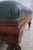 Wood Henredon Mahogany Large Tufted Leather Ottoman For Sale - Image 7 of 14