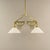 Metal Art Deco Viennese Brass Hanging Lamp, 1920s For Sale - Image 7 of 18