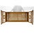 Mid 20th Century Bamboo and Cane Bench with Cushion For Sale - Image 11 of 11