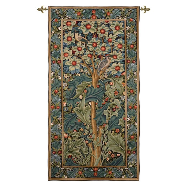 This beautiful tapestry is woven on a jacquard loom by skilled weavers, keeping alive the centuries old tradition of...