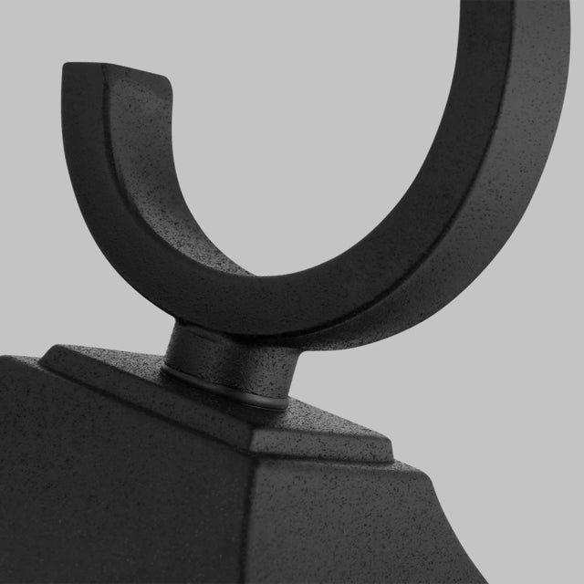 Visual Comfort Sean Lavin by Visual Comfort Studio Galena 1-Light Outdoor Small Lantern Sconce in Textured Black For Sale - Image 4 of 6