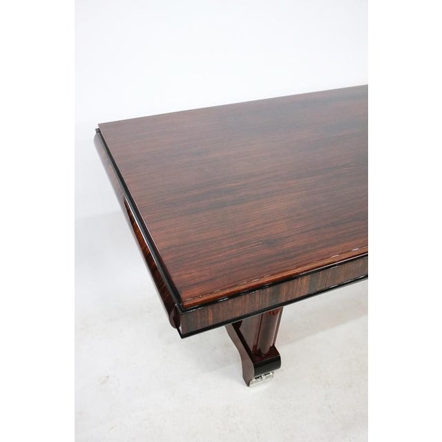 Vintage French Art Deco Dining Table by Jules Leleu, 1930s For Sale - Image 13 of 17
