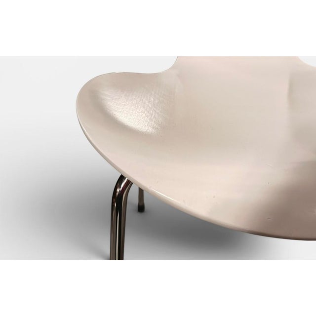 White Series 7 Model 3107 Chair by Arne Jacobsen for Fritz Hansen, Denmark, 1990s For Sale - Image 8 of 11
