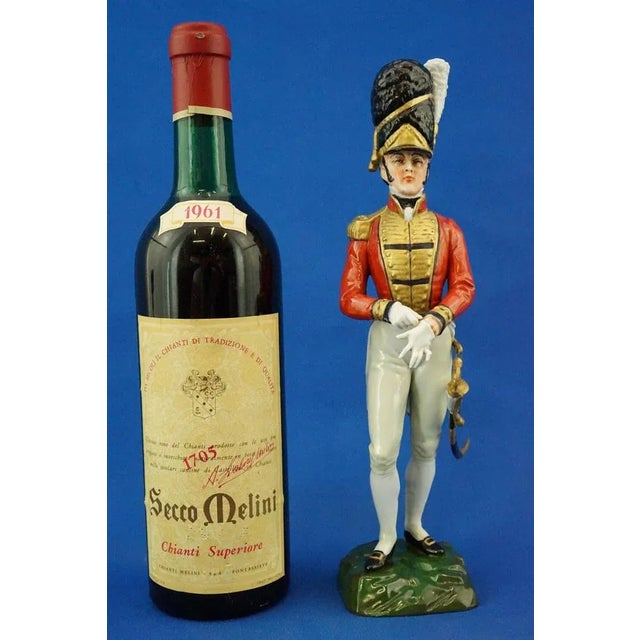 Porcelain Sculpture of Napoleonic Soldier from Capodimonte Manufacture For Sale - Image 9 of 18