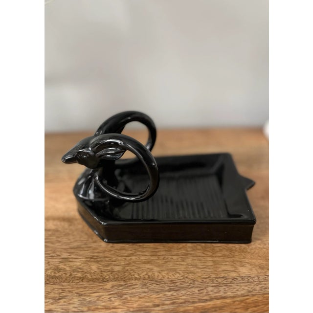 Vintage Mid-Century Ram's Head Vanity Dish For Sale - Image 4 of 9