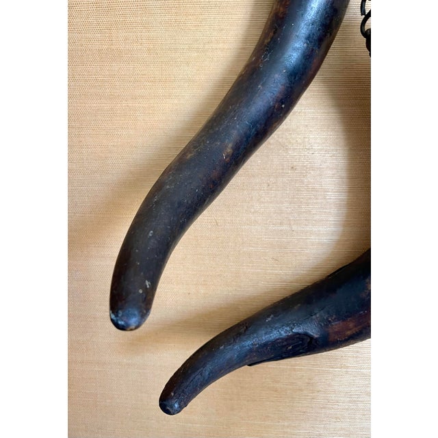 Primitive Antique Americana Wagon Wheel Grease Horns For Sale - Image 9 of 9