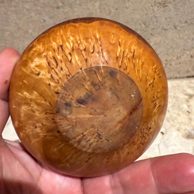 1970s Modernist Vase Burl and Birch Wood For Sale - Image 14 of 15