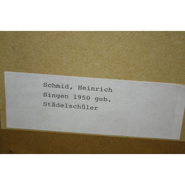 Schmid Heinrich, Kruck Schüler, 1981, Oil Painting on Canvas For Sale - Image 10 of 11