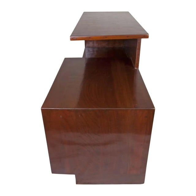 Mid-Century Modern Rosewood Credenza With Glass Panels For Sale - Image 4 of 5