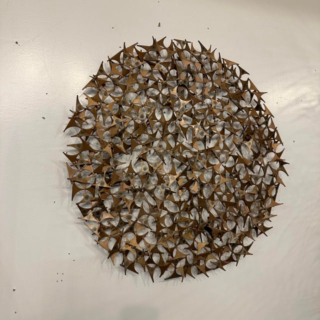 Marc Weinstein Brutalist Mid-Century Modern Abstract Wall Sculpture Marc Creates Sun For Sale In Cleveland - Image 6 of 6