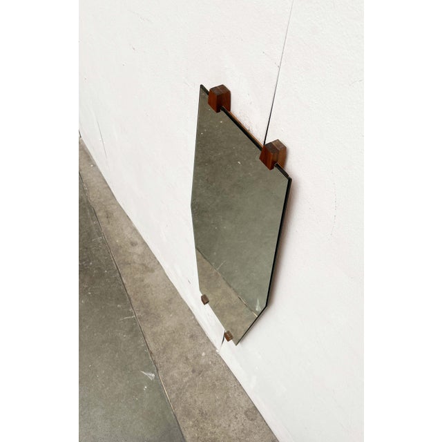 Mid-Century Modern German Teak Wall Mirror, 1960s For Sale - Image 17 of 18