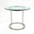 Silver Vintage Custom Fabricated Stainless Steel Side Table For Sale - Image 8 of 10