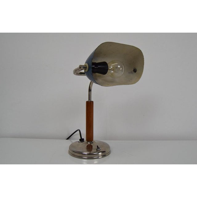 Blue Adjustable Table Lamp, 1950s For Sale - Image 8 of 18